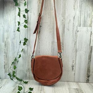BECCA boho leather flap snap crossbody messenger bag